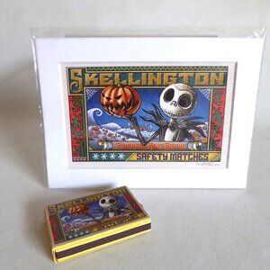 NIGHTMARE BEFORE CHRISTMAS JACK SKELLINGTON ART PRINT BY CHET PHILLIPS (SIGNED)